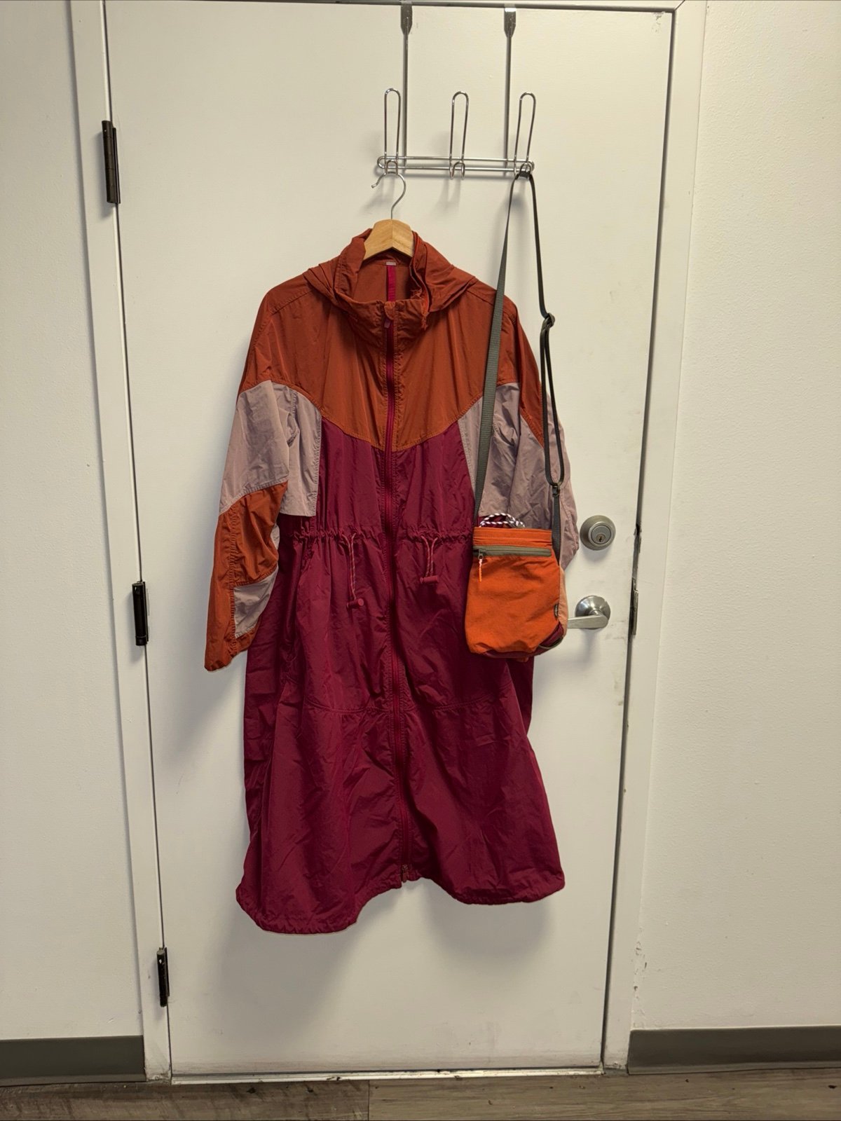 Lululemon Evergreen Full-Zip Long Jacket Red Rock Pink Peony Pomegranate sz 12