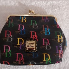DOONEY & BOURKE RETRO DB1975 LARGE FRAMED KISSLOCK COIN PURSE #3