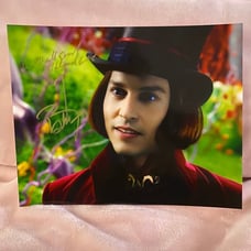 Johnny Depp signed photo