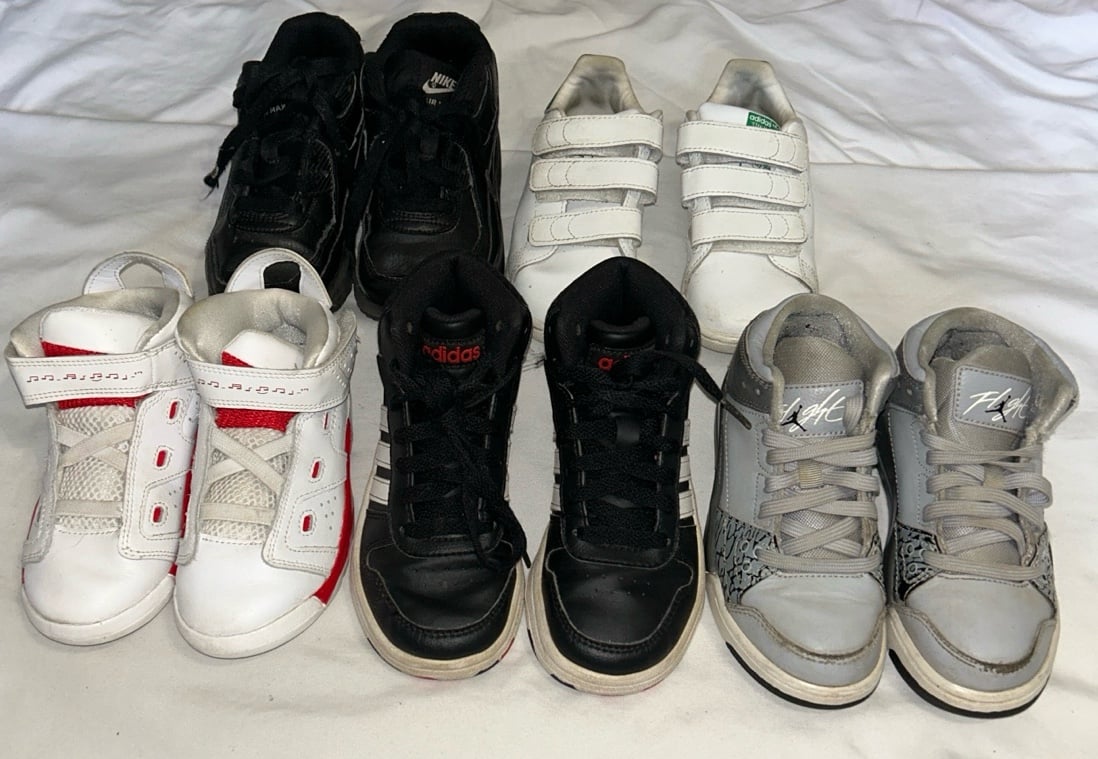 Bundle of 5 Pair Boys’ Shoes Sneakers sizes 10-12c