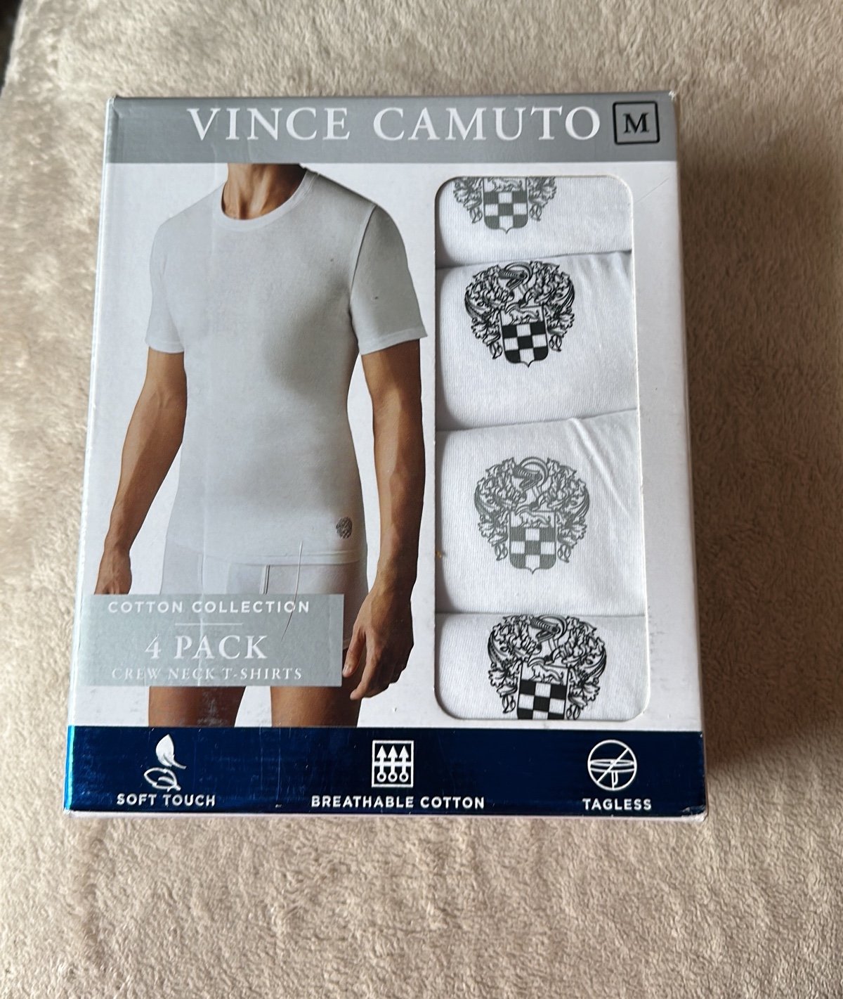 Internet Sale - NWT Vince Camuto 4 Pack Crew Neck Tees - Online Outlet Extravaganza:£8[laMen_4625377ma]