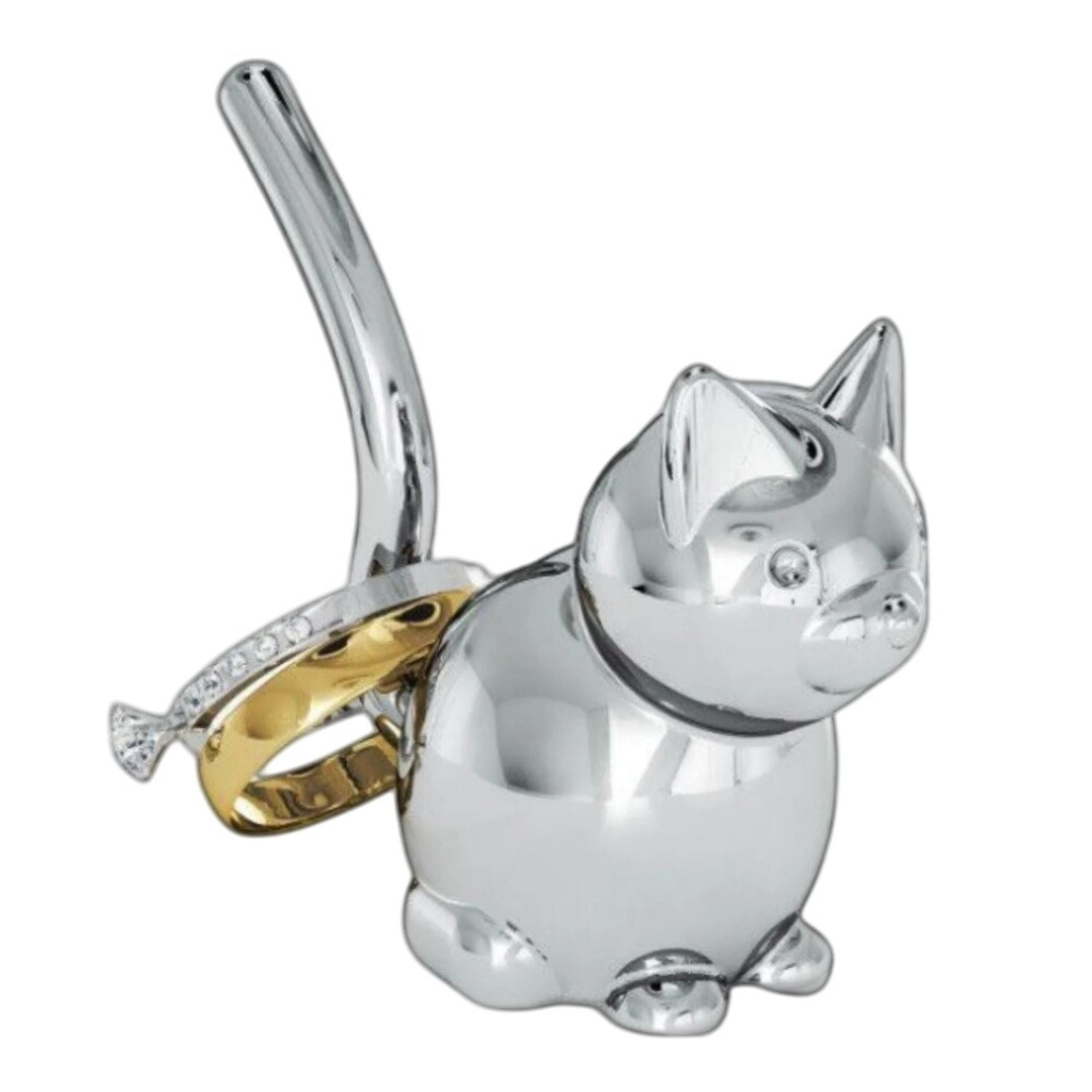 NWOT UMBRA Zoola Chrome Cat Ring Holder SKUH021