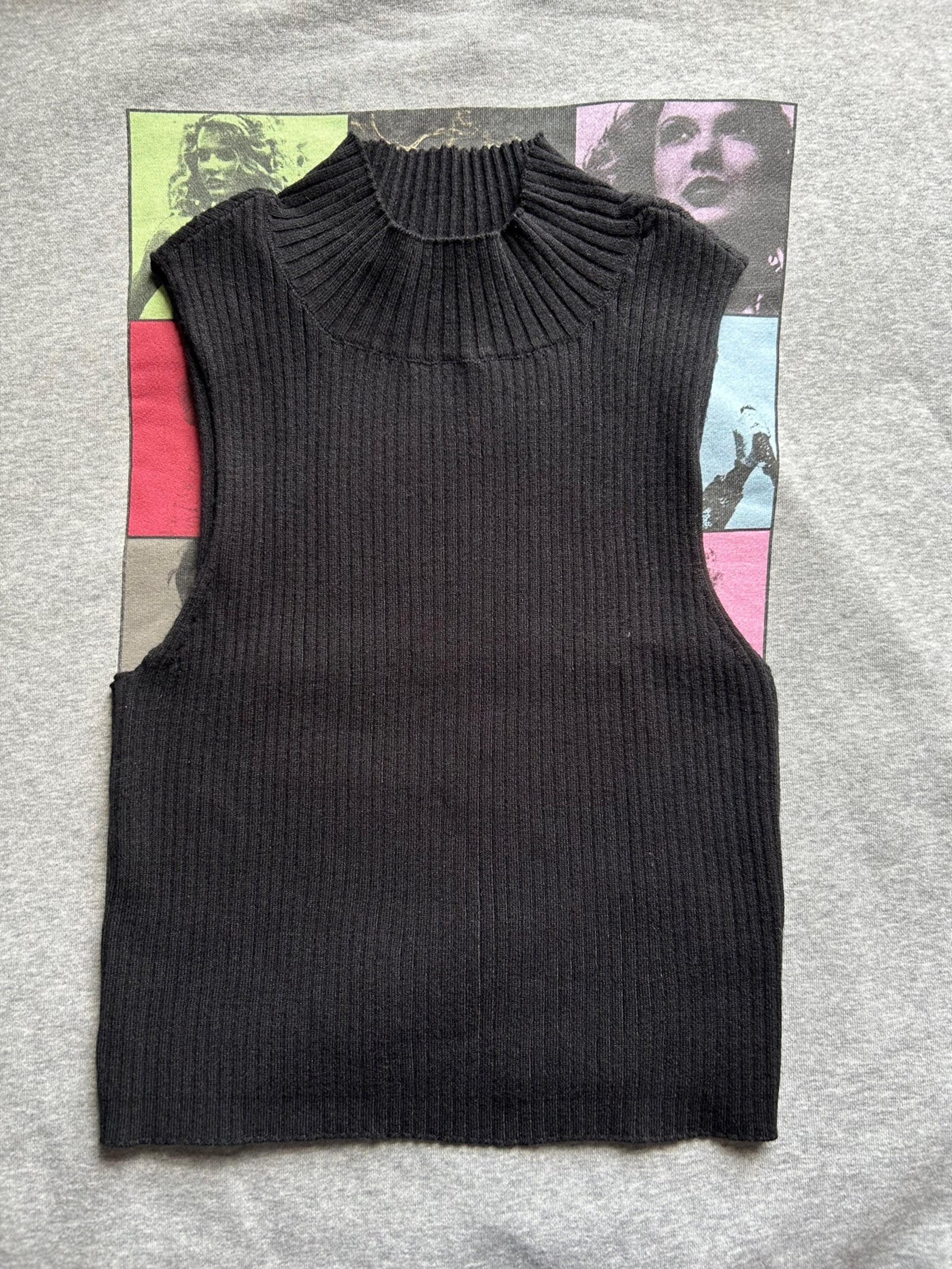 Black turtleneck top