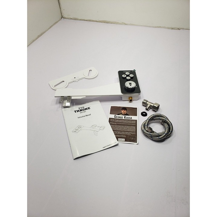 Throne Bidet Attachment for Toilet USA Patented Non-Electric Black Chrome