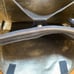 PULICATI Leather Tote Large Multi-Pocket Italy Black Gold-Lined Footed Bag READ