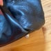 PULICATI Leather Tote Large Multi-Pocket Italy Black Gold-Lined Footed Bag READ
