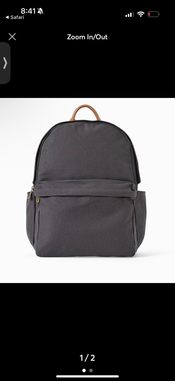 Thirty one relaxed backpack washed black