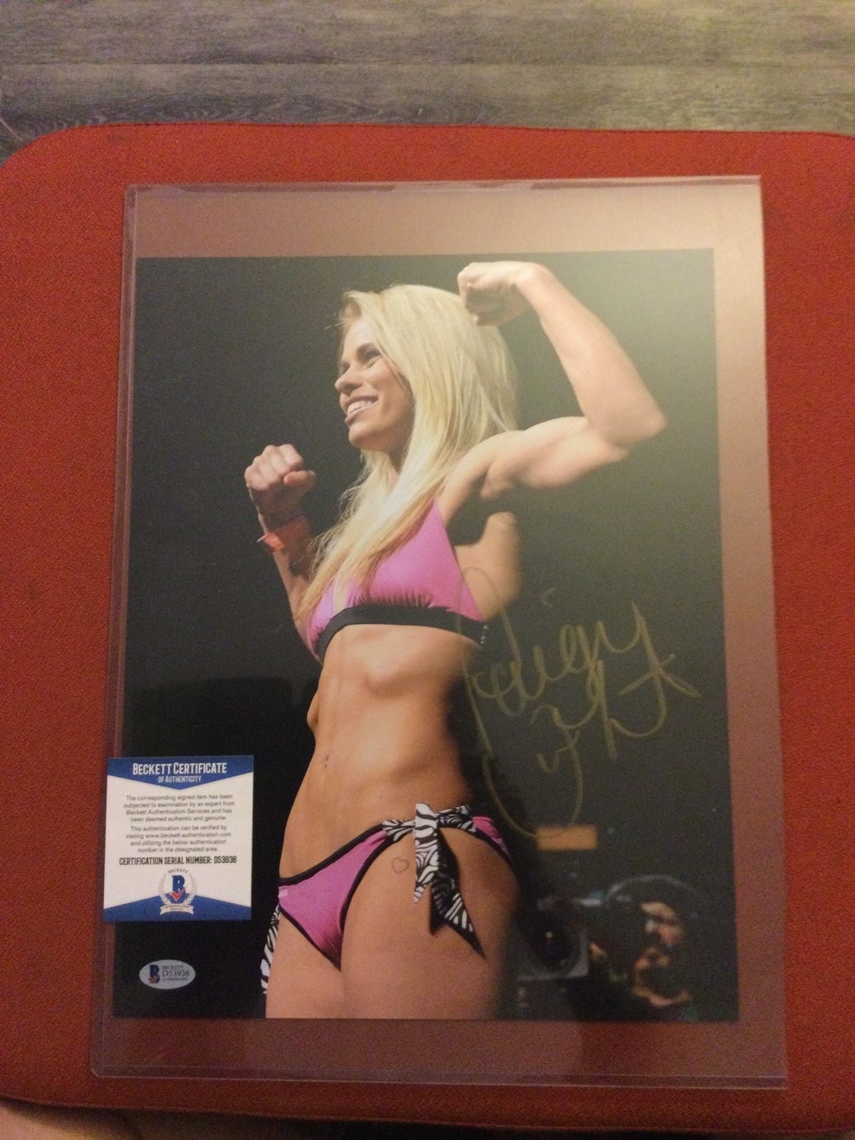 Paige Van Zant signed autographed 14x11 pic W BECKETT COA MMA UFC