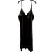 Vtg WonderMaid Black Nylon Full Slip dress Lace Trim Sz 36 UNION MADE tag Sexy