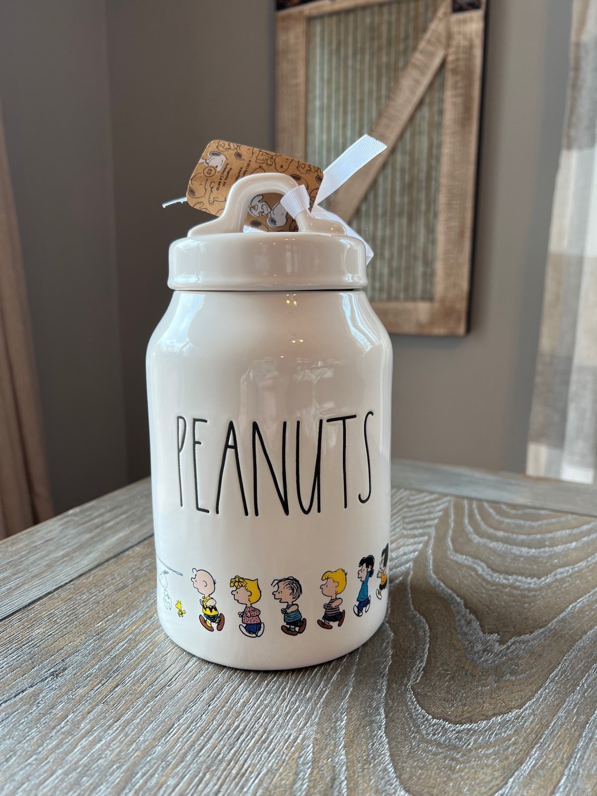 Rae Dunn Peanuts Canister