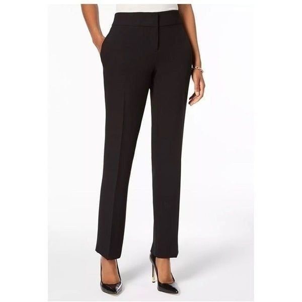 Kasper Petite Black Slim Leg Pant Size 2P