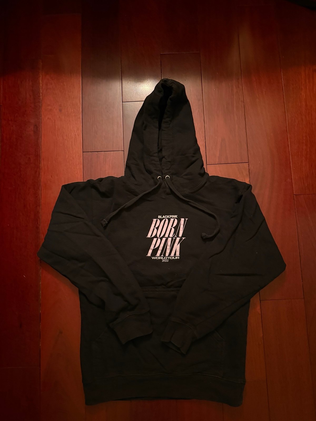 Black pink hoodie -s size