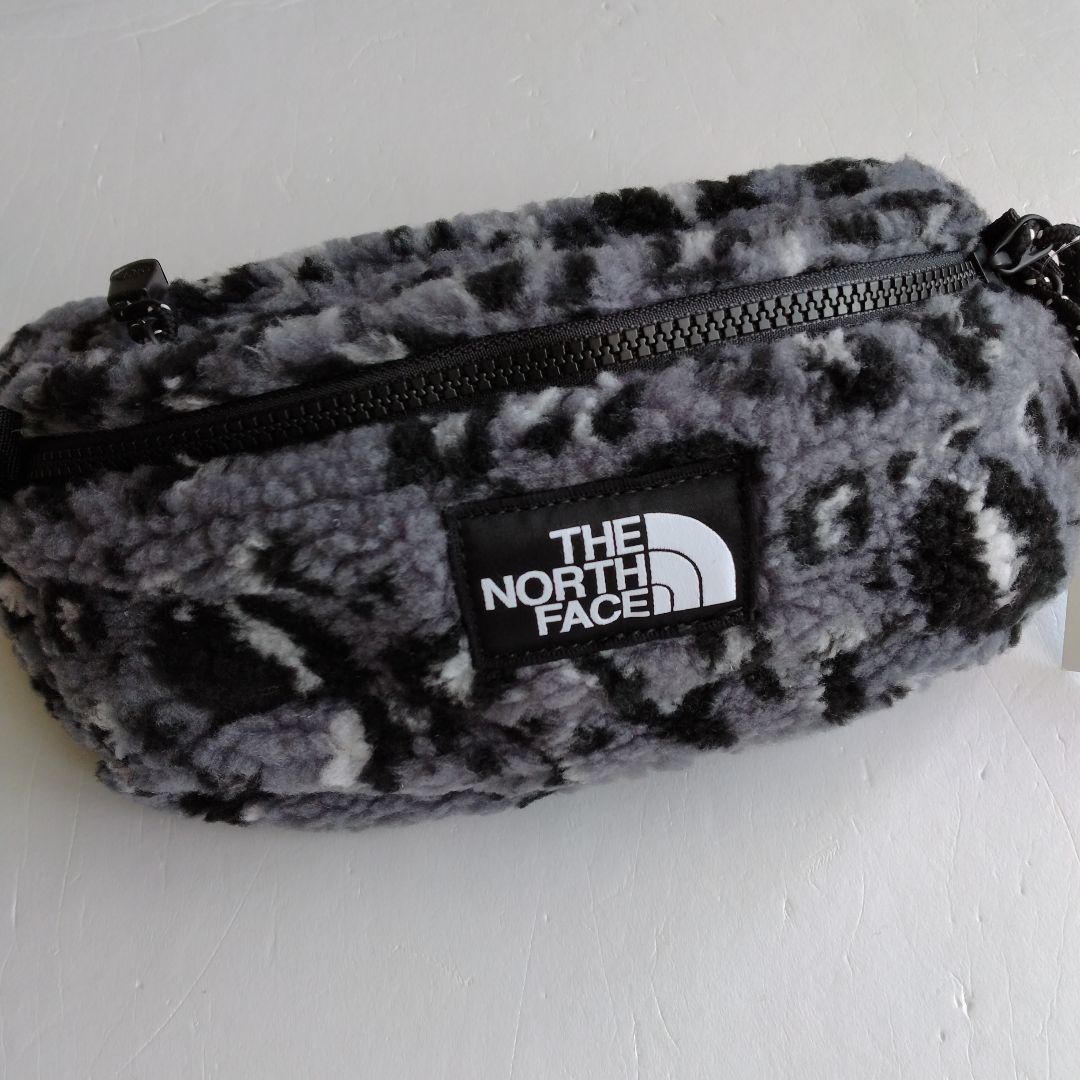THE NORTH FACE Fleece Body Bag Leopard Charcoal Gray