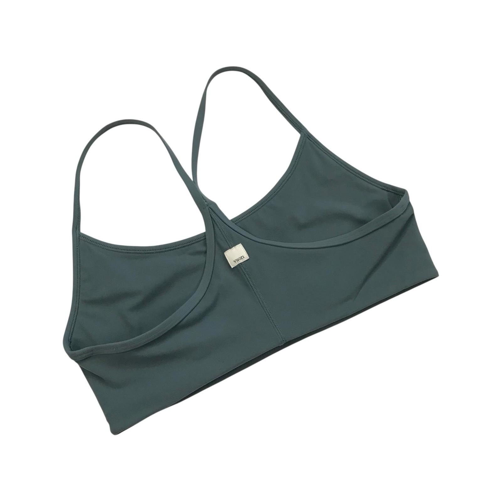 Vuori All The Feels Sports Bra Medium M BlissBlend Pistachio Blue CrossFit Yoga