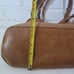Relic Tan Fabric Double Twist Handle Satchel Shoulder Bag Purse Vegan