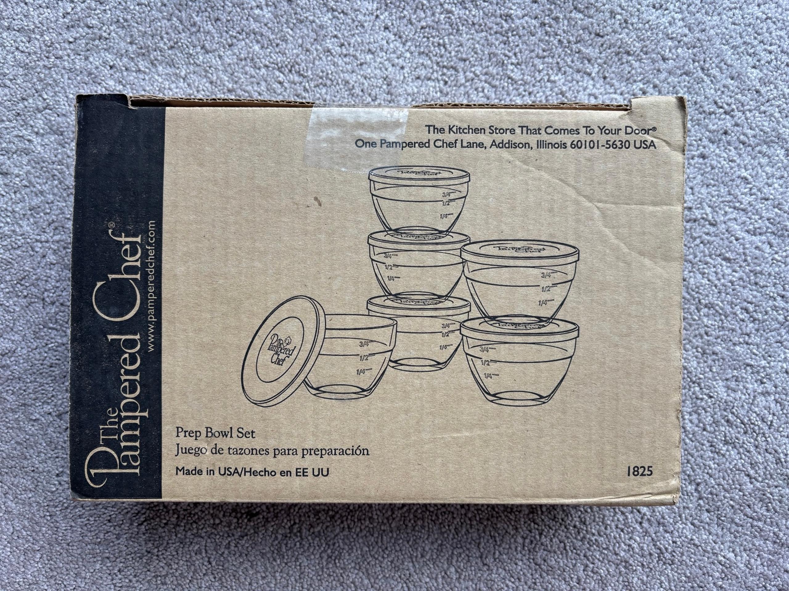 Pampered Chef Prep Bowl Set
