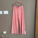 Zara Flowing Wide Leg Trousers in Pink Size Medium