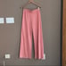 Zara Flowing Wide Leg Trousers in Pink Size Medium