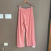 Zara Flowing Wide Leg Trousers in Pink Size Medium