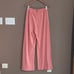 Zara Flowing Wide Leg Trousers in Pink Size Medium