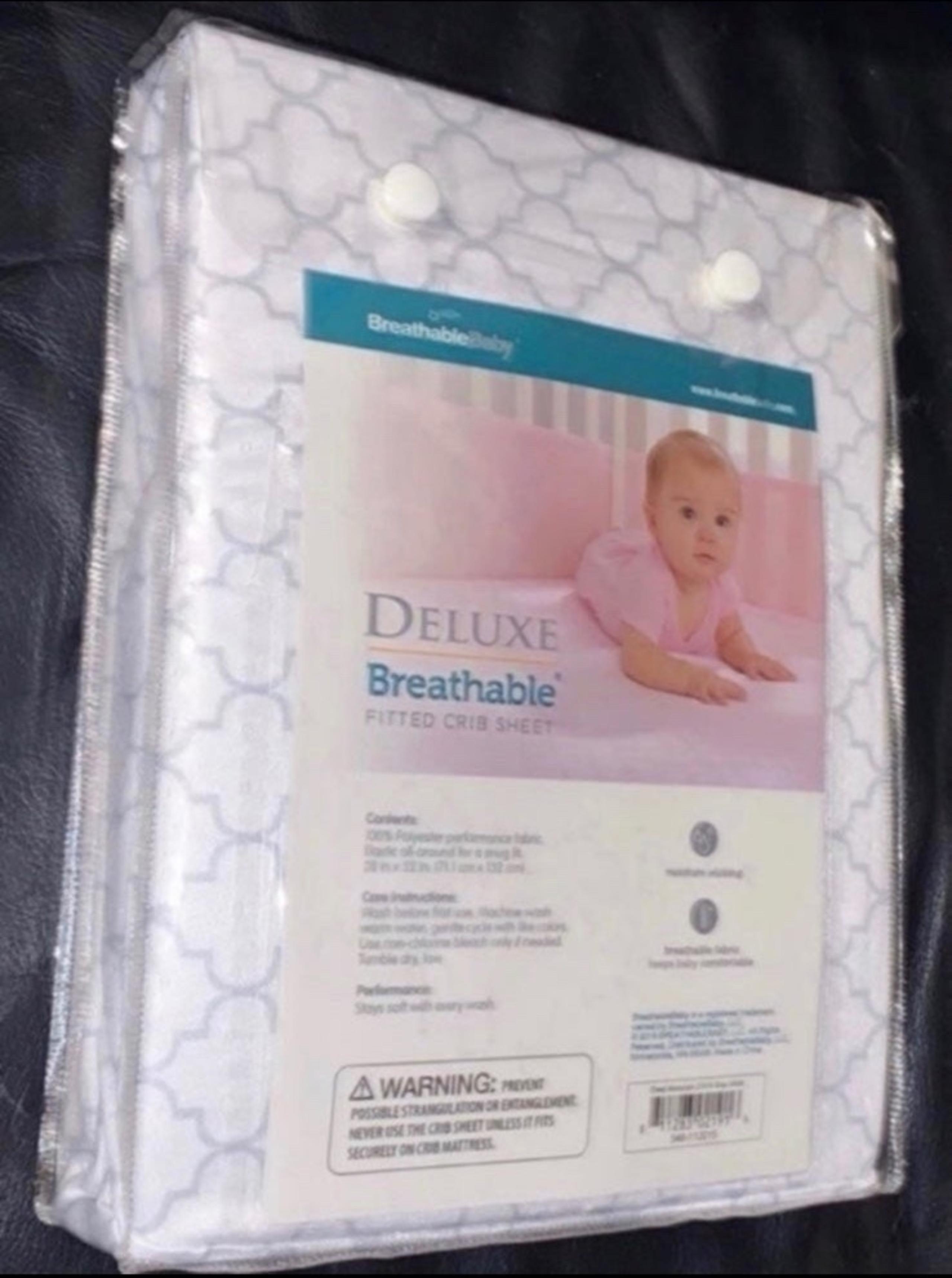 Deluxe Breathable Baby fitted crib sheet