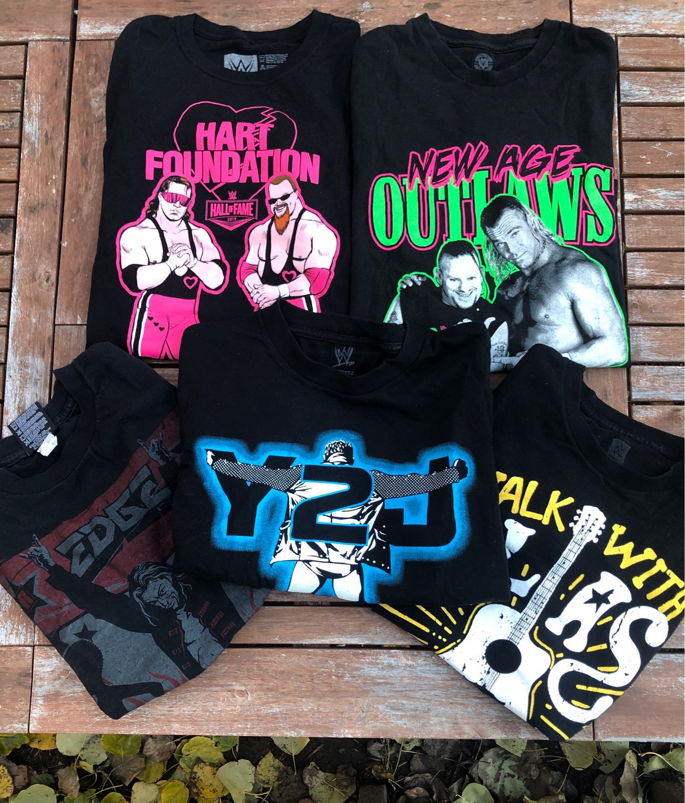 [Lot of 5] WWE Authentic T Shirts