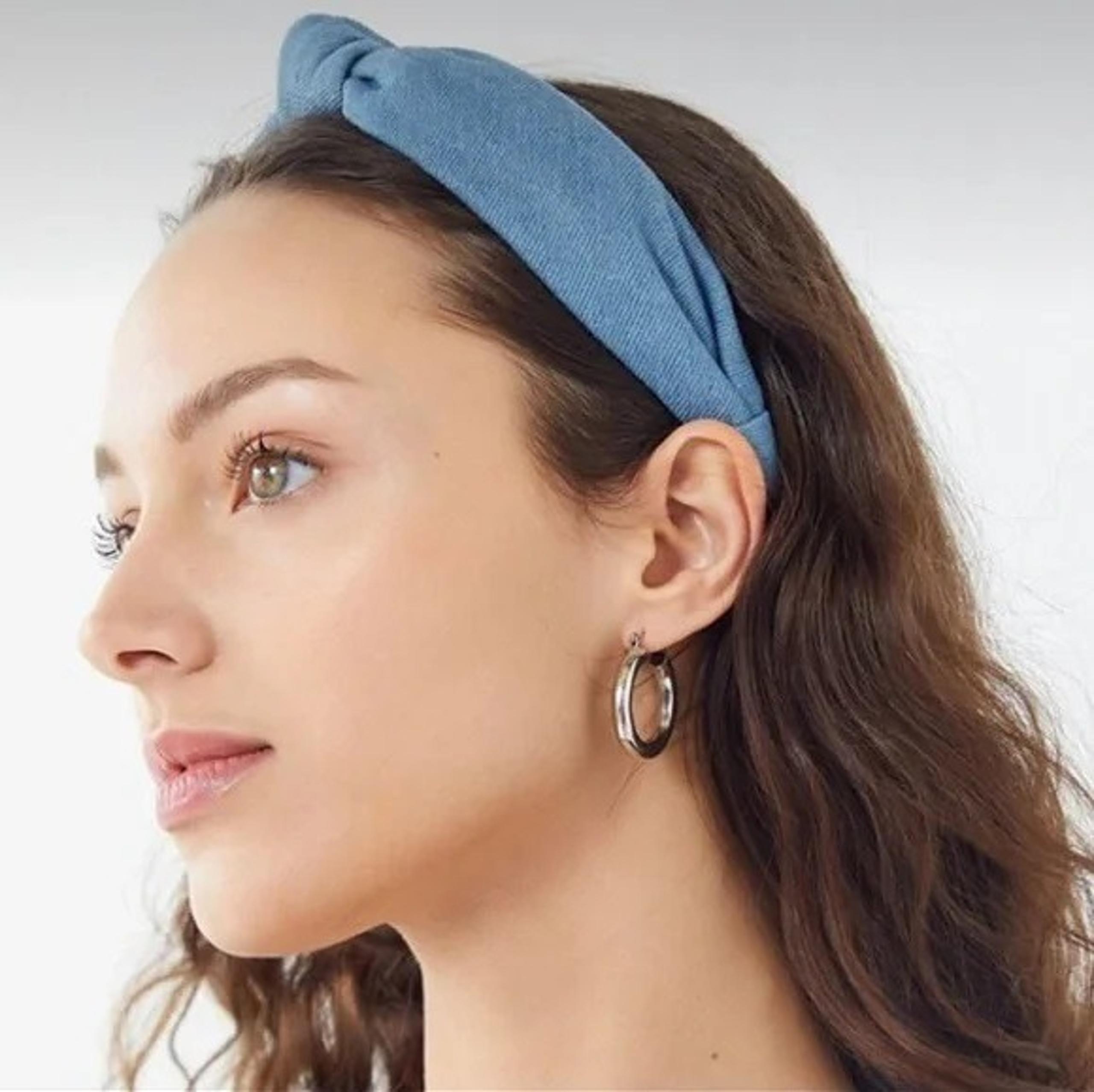 Urban Outfitters Denim Top Knot Headband