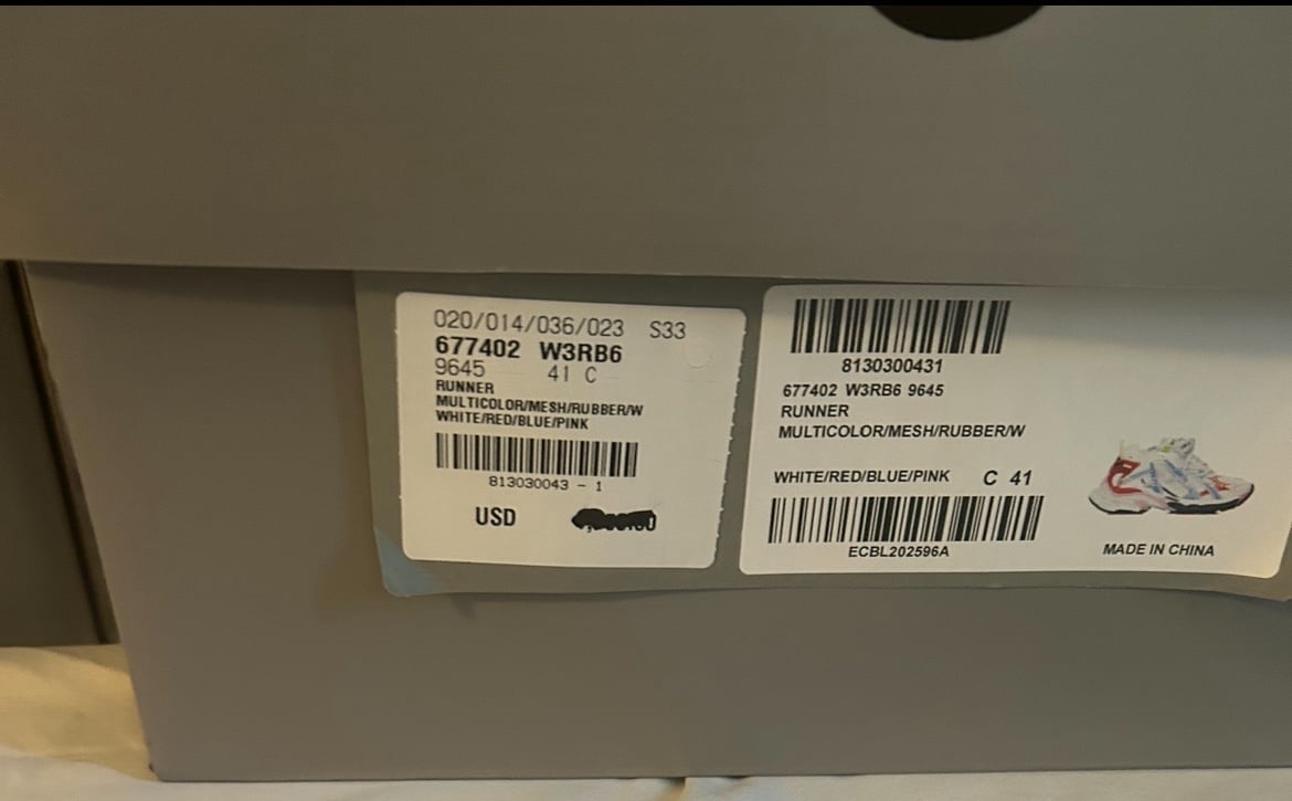 Women Authentic Balenciaga Runner sneakers