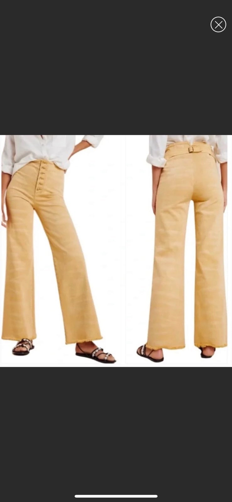 NWOT Pilcro Anthropologie Wide Leg High Rise Jeans
