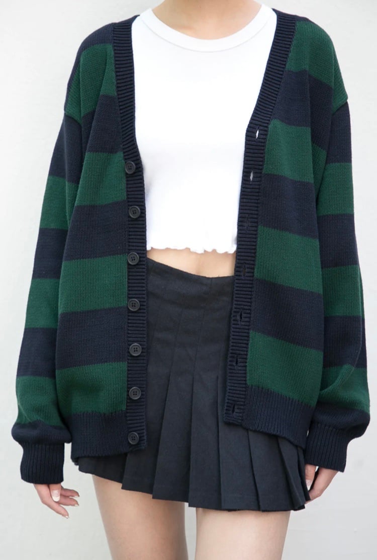 BRANDY MELVILLE Amber/Maya Stripe Cardigan