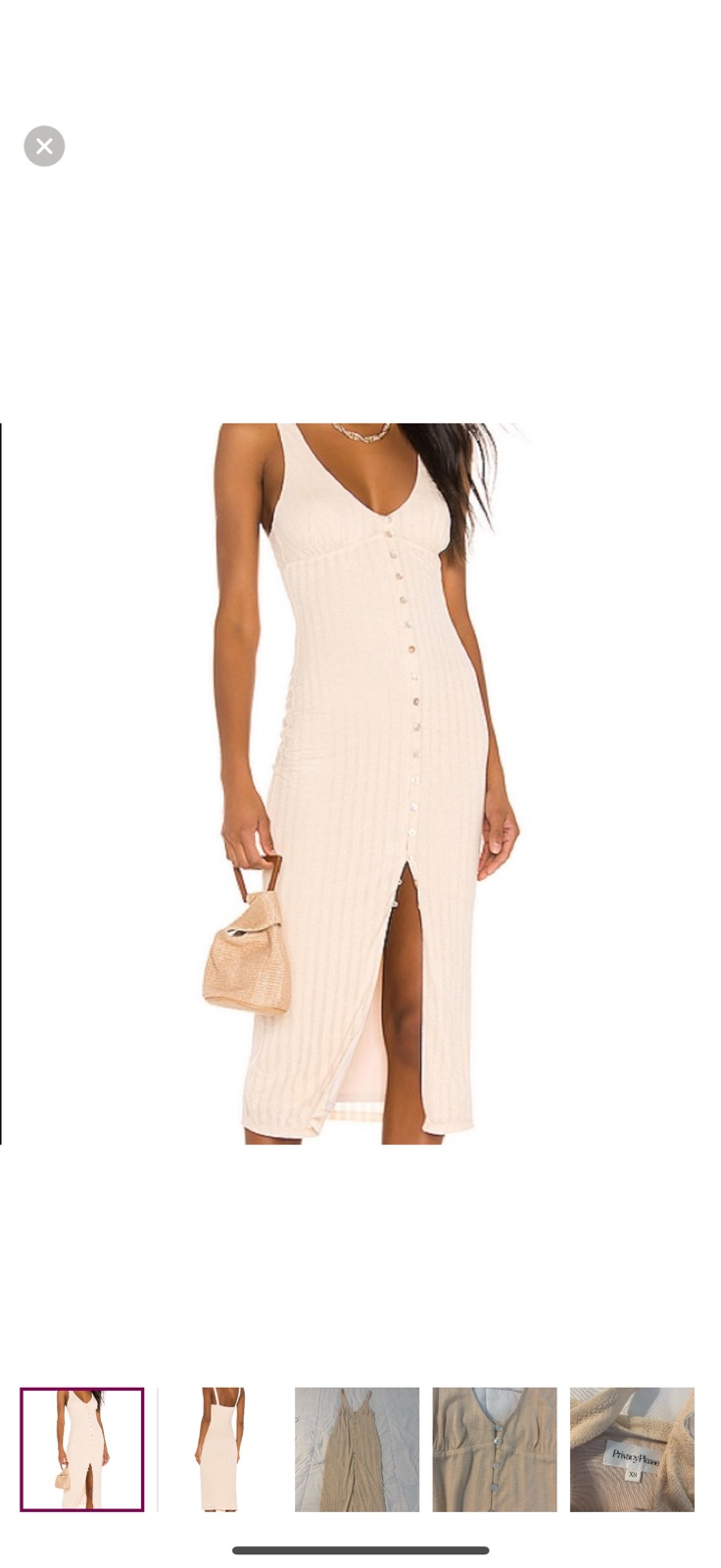 Privacy Please Rockaway Midi Dress in Light tan