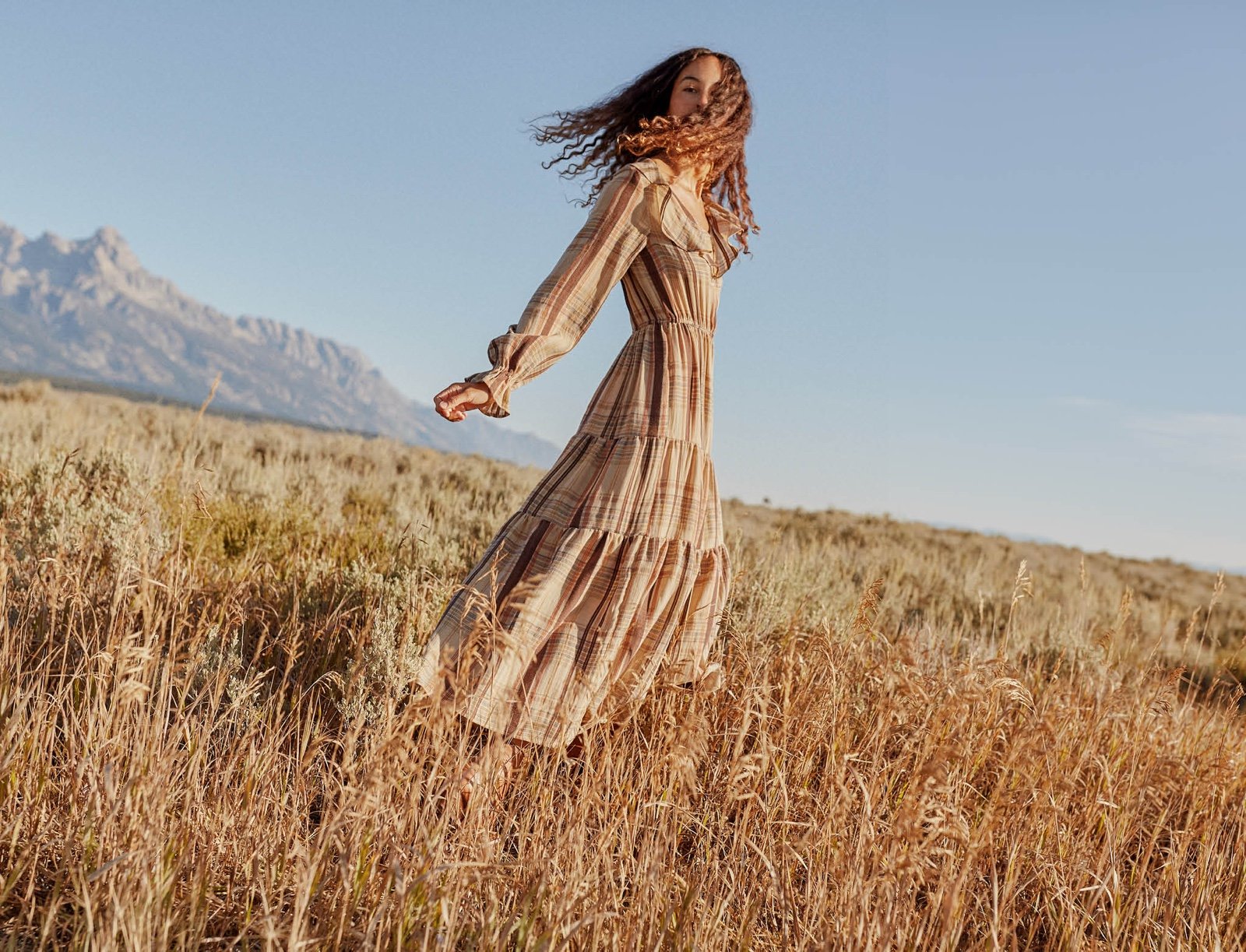 Christy Dawn BNWT Alana Dress in Harvest Plaid - Small