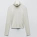 ZARA RIBBED TURTLENECK SWEATER TOP