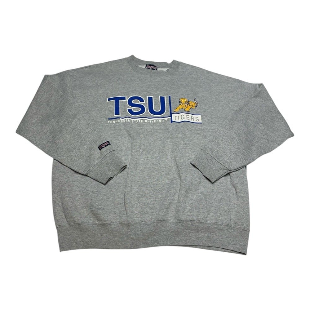 Vintage Tennessee State Tigers Sweatshirt Mens XL Gray University Crewneck USA
