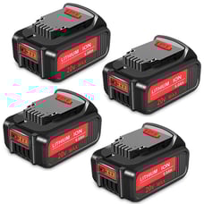 4 Pack For DeWalt 20V MAX 6.0Ah 108Wh DCB200 Lithium-Ion Battery Red