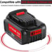 4 Pack For DeWalt 20V MAX 6.0Ah 108Wh DCB200 Lithium-Ion Battery Red