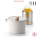 NEOFLAM FIKA 4.9 QT Pasta Deep Stockpot with Strainer Insert, Made in Korea