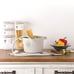 NEOFLAM FIKA 4.9 QT Pasta Deep Stockpot with Strainer Insert, Made in Korea