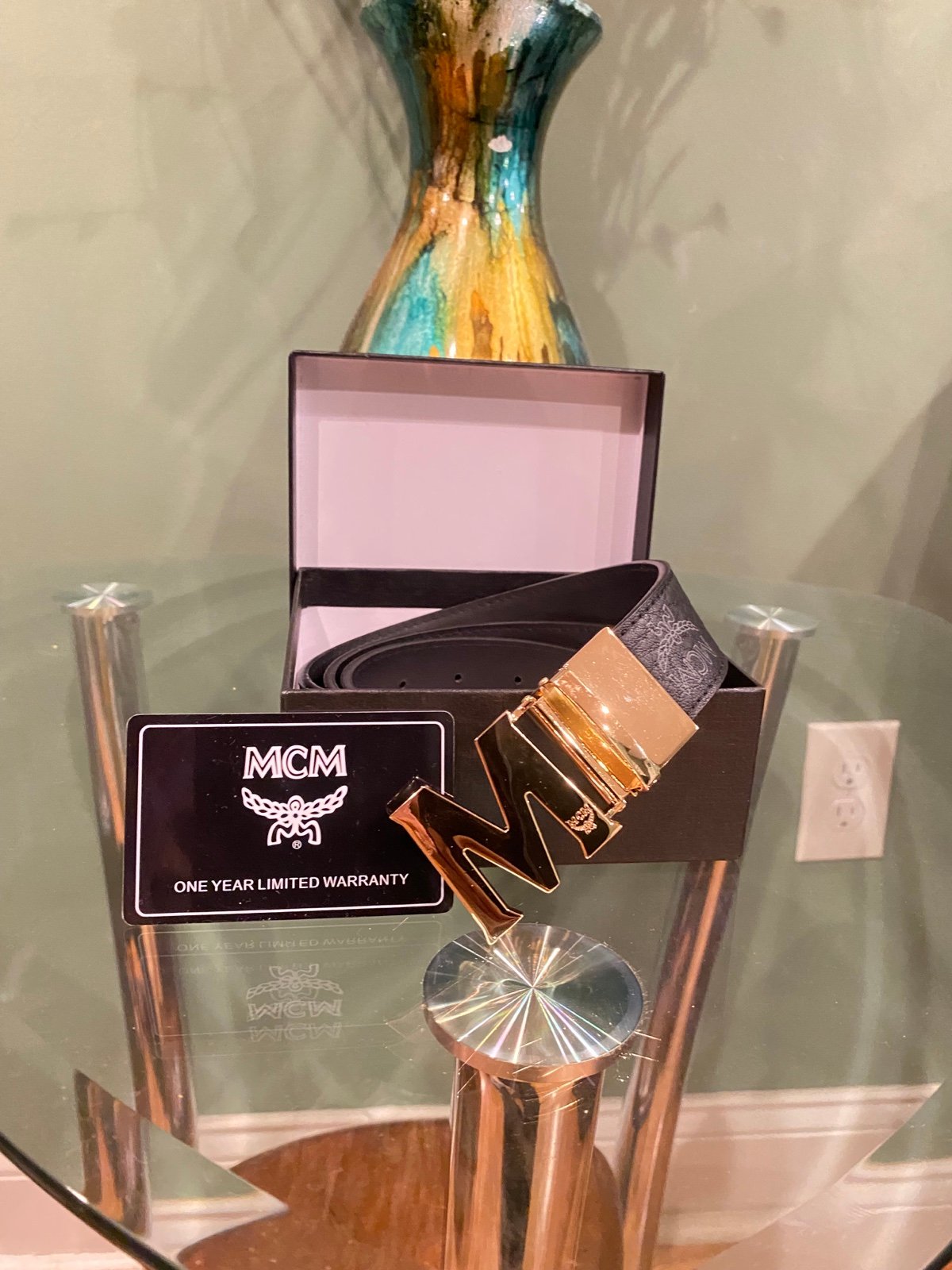 MCM Monogram Belt