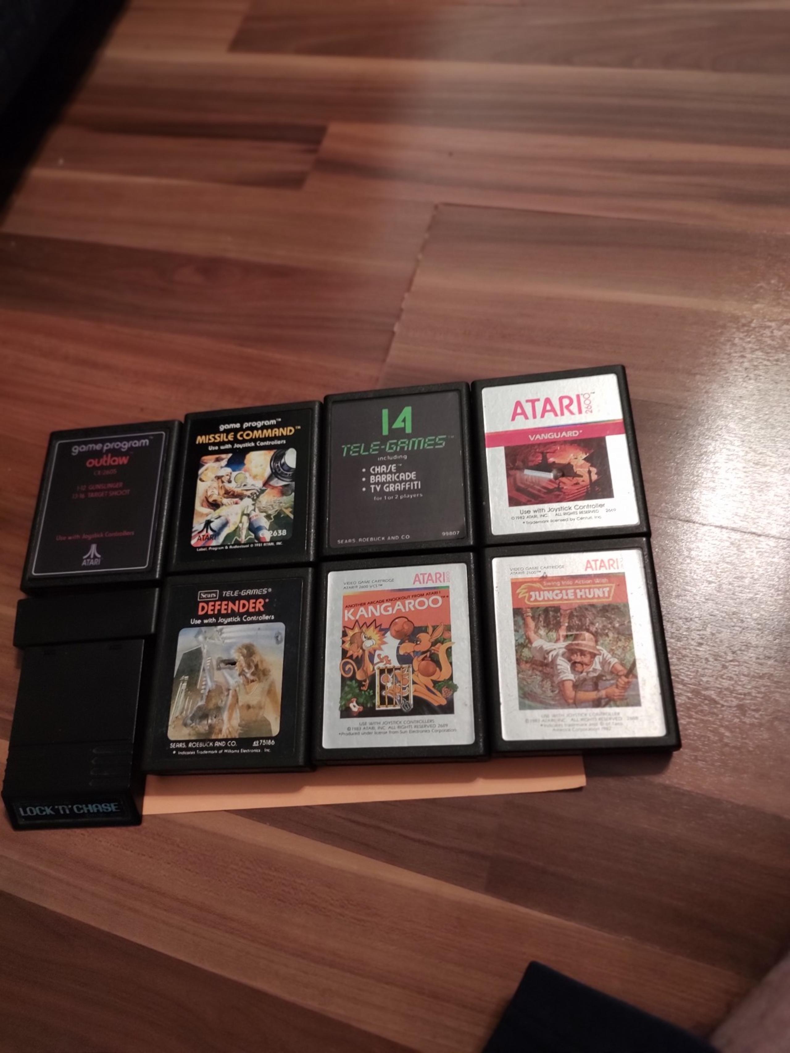 8 Atari 2600 Games: Testing and Working, Fair Condition
