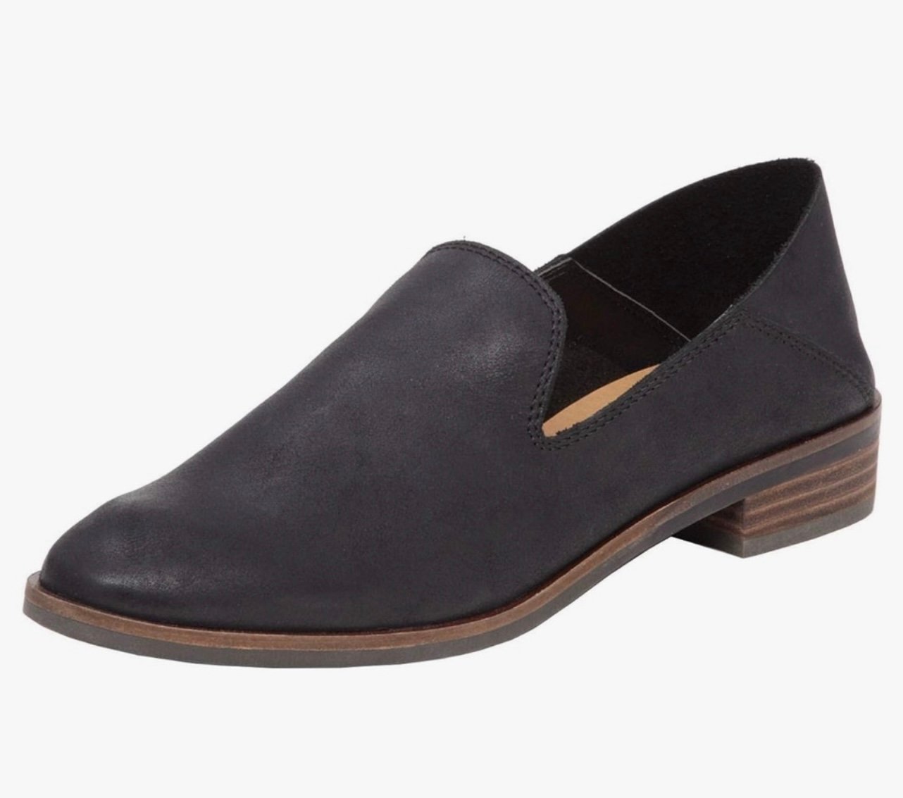 Lucky Brand Black Leather Loafers NWT Size 10