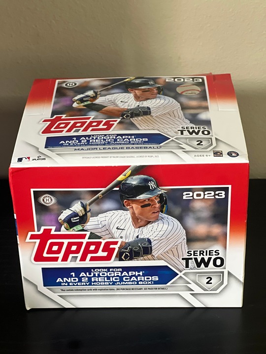 2 Pack 2023 Topps Series 2 Baseball Factory Sealed Jumbo HTA Box