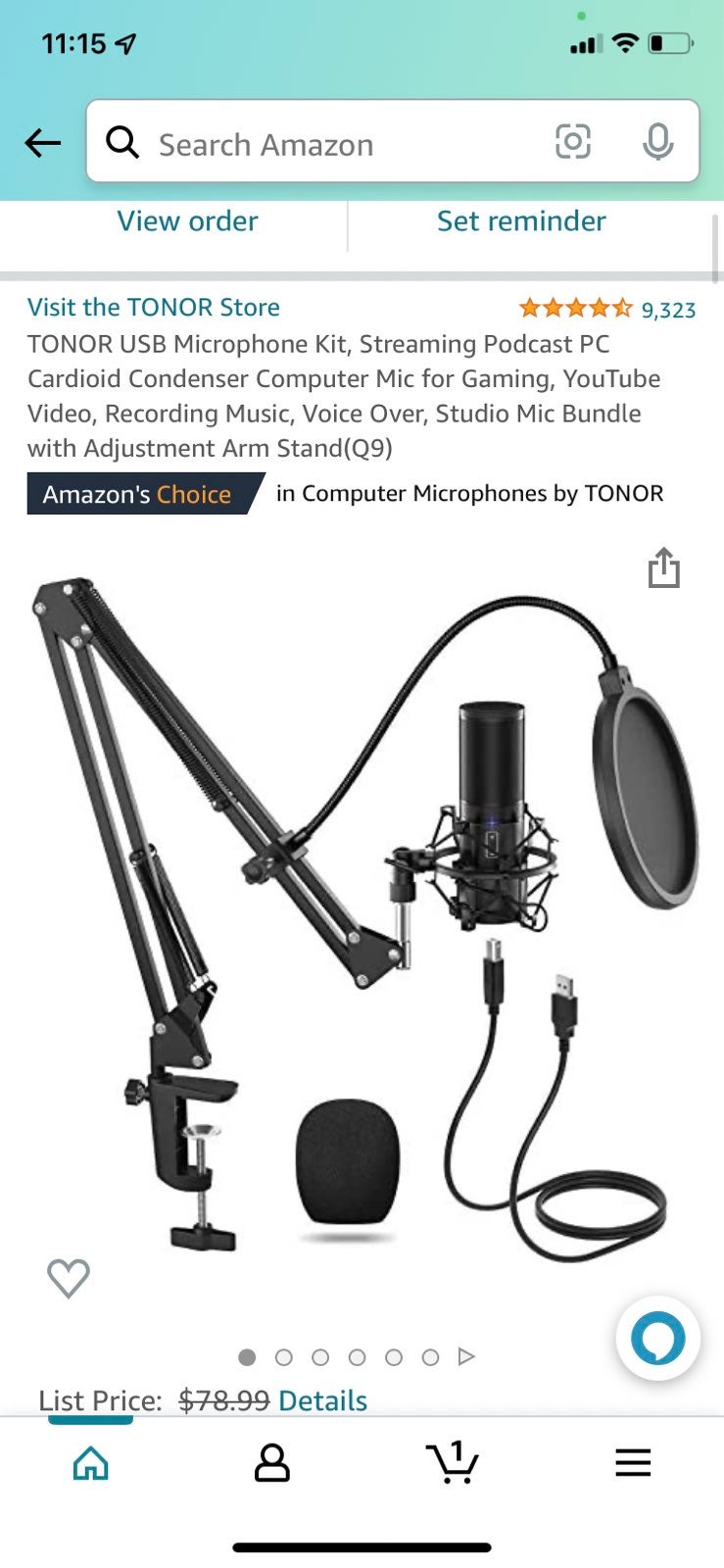 USB Condenser Microphone Studio Podcast