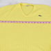 Lacoste Haymaker Yellow V Neck Sweater