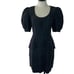 Mignon by Dorothy Farbo Vintage Cocktail Dress Size Small Open Back Bow Silk