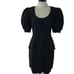 Mignon by Dorothy Farbo Vintage Cocktail Dress Size Small Open Back Bow Silk