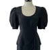 Mignon by Dorothy Farbo Vintage Cocktail Dress Size Small Open Back Bow Silk