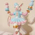 Jolie Fleur Set of 2 Easter Bunnies Balancing Teacups