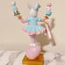 Jolie Fleur Set of 2 Easter Bunnies Balancing Teacups