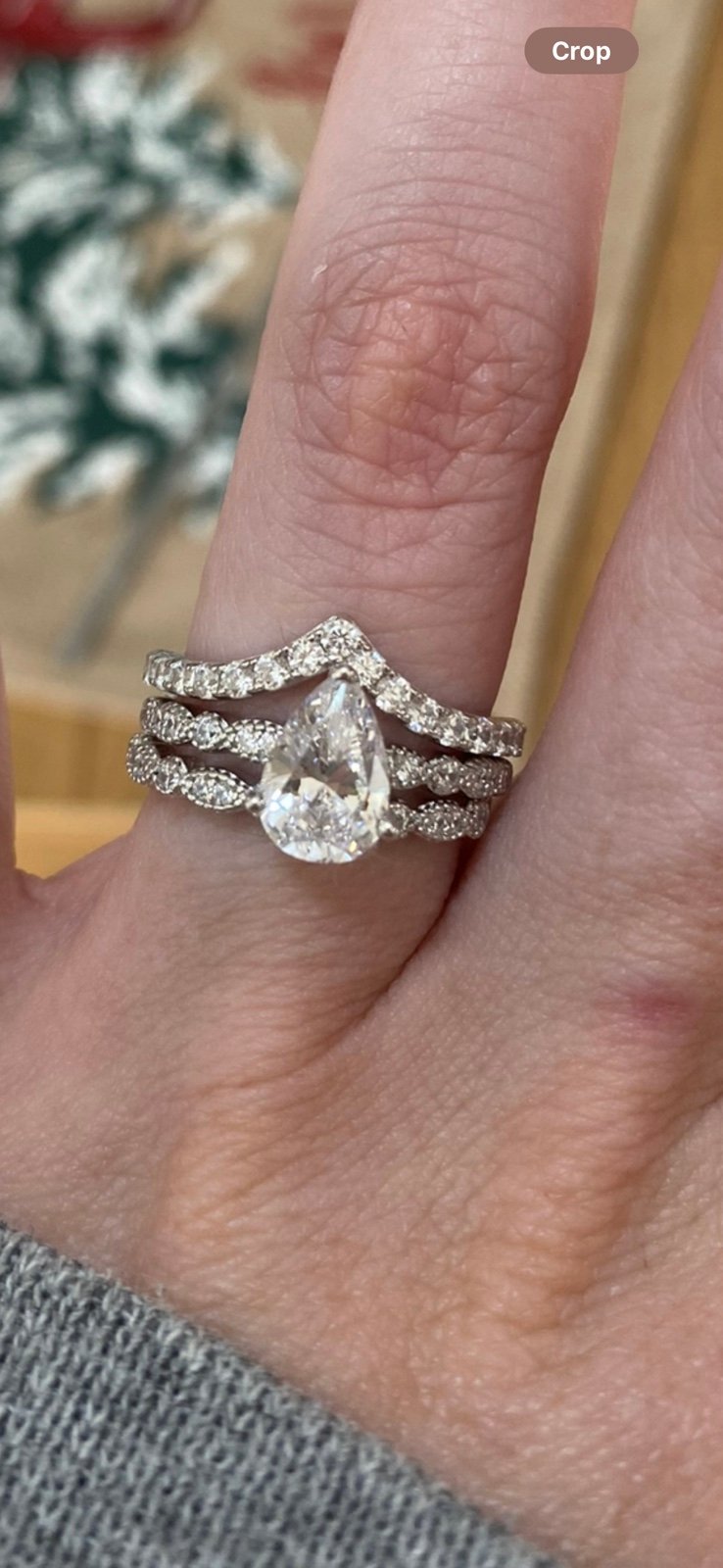 Beautiful Pure Princess Cut Zircon